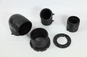 Black HDPE Fusion Stub Flange (pipe fittings) for Pipe Connection