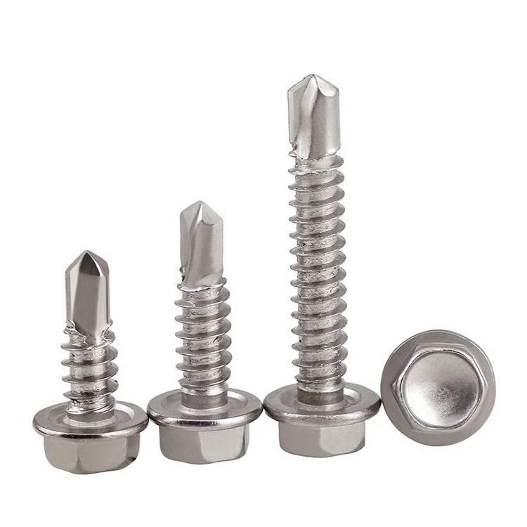 Hex Flat Head Self Drilling Screws with Epdw DIN7504 K Self Drilling Screw Screw