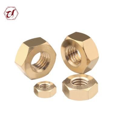 Yellow Zinc Plated DIN934 Hexagon Nuts Gr4 Hex Nuts