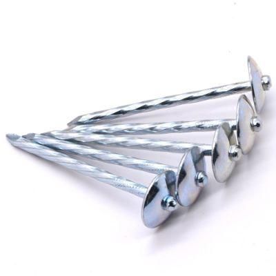 Factory Manufactured 2.5&quot;-3&quot; Electro Galvanized Umbrella Head Roofing Nail