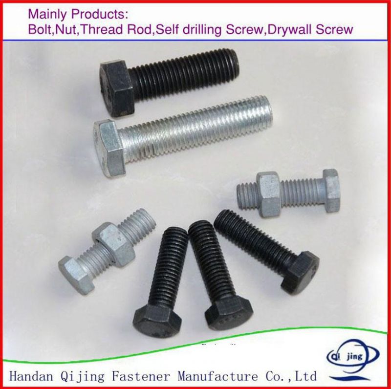 DIN933 Carbon Steel Zinc Plated Different Color Hex Head Bolt