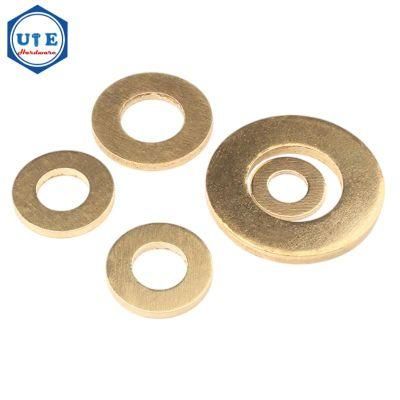 China Wholesale DIN125 Round Flat Washer M4 M6 10mm M14 Large Brass Washers Plain Flat Washers for Heavy Industry