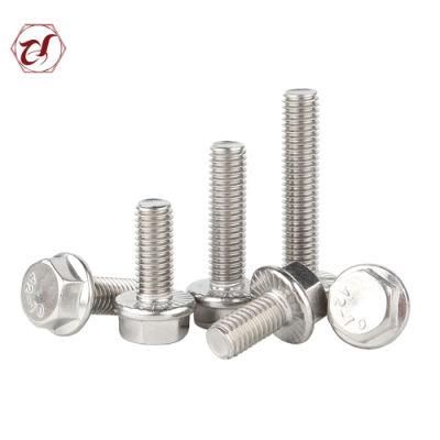 Stainless Steel 304 316 Screw with Teeth Flange Bolt