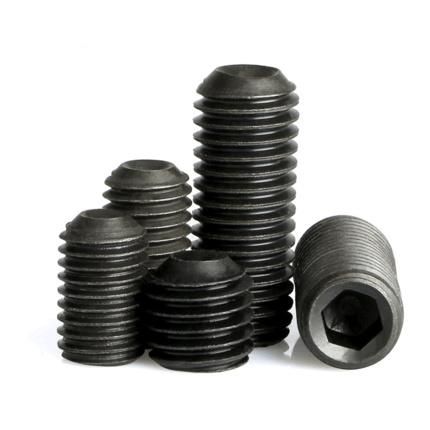 DIN916 Hexagon Socket Set Screw with Cup Point, Black Oxide. 12.9