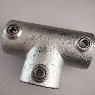 Cast Iron Key Clamp, 104 Long Tee Tube Clamp Pipe Fittings