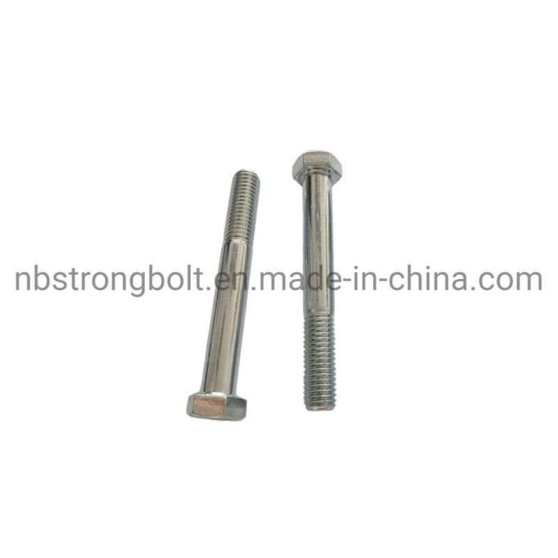 DIN933 Hex Bolt Cl. 4.8 with White Zinc Plated Cr3+ M12X50
