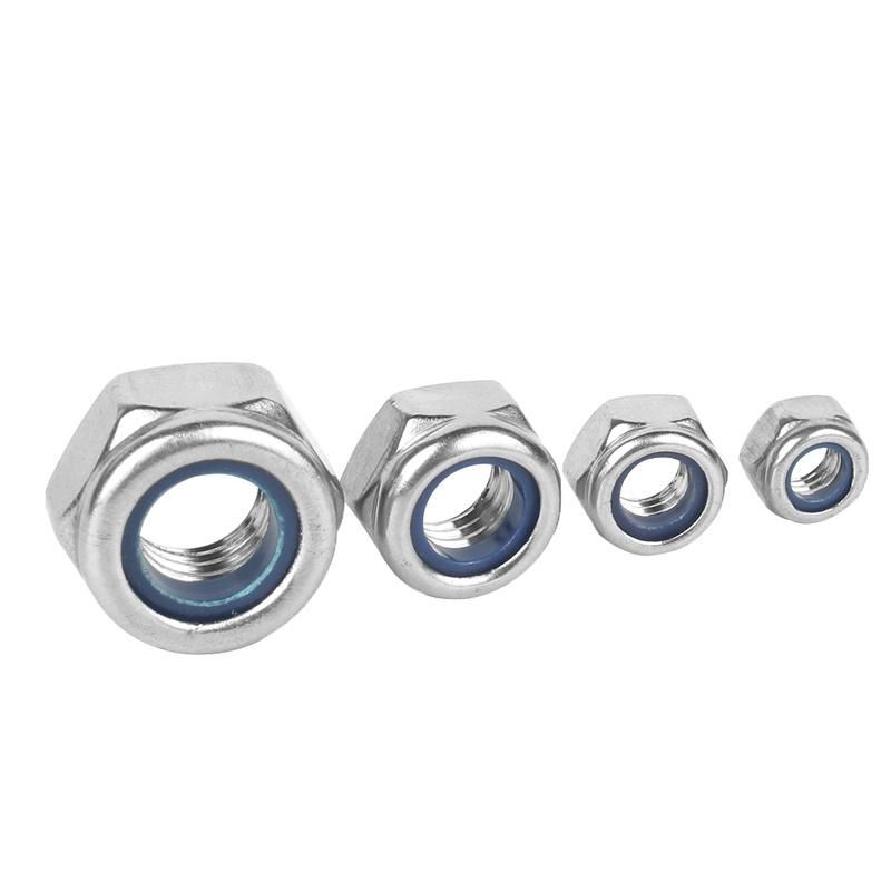 Stainless Steel Hex Nylon Insert Lock Nuts DIN985 Nylon Locking Nut