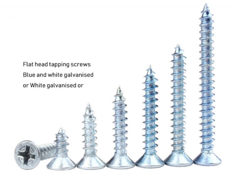Zinc Plated Phillips Flat Head Sheet Metal Screw