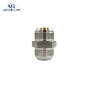 37 Degree Male Jic to Male Jic Pipe Adapter/Connector (STAINLESS)