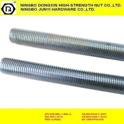 DIN976 Zinc Plated Fasteners Full Threaded Rods by 8.8
