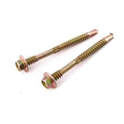 Hexagon Zinc Plated Self Drilling Hexagonal Washer Head Self-Drilling Screw