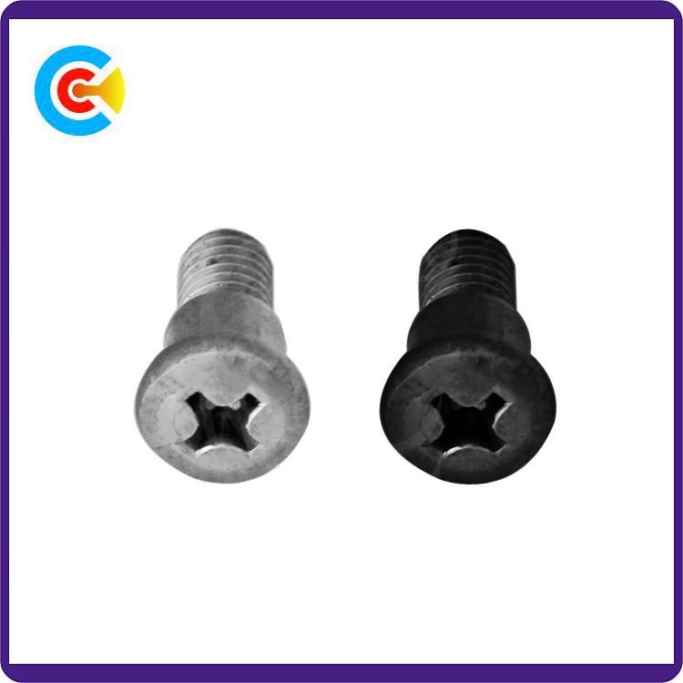DIN/ANSI/BS/JIS Carbon-Steel/Stainless-Steel Round Head Step Non-Standard Phillips Step Screw