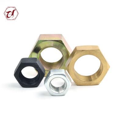 Yellow Black Gr4 Zinc Plated Nuts DIN934 Hex Nuts