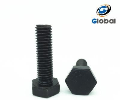 High Quality Black DIN 933 Hex Head Bolt Hex Bolt and Nut