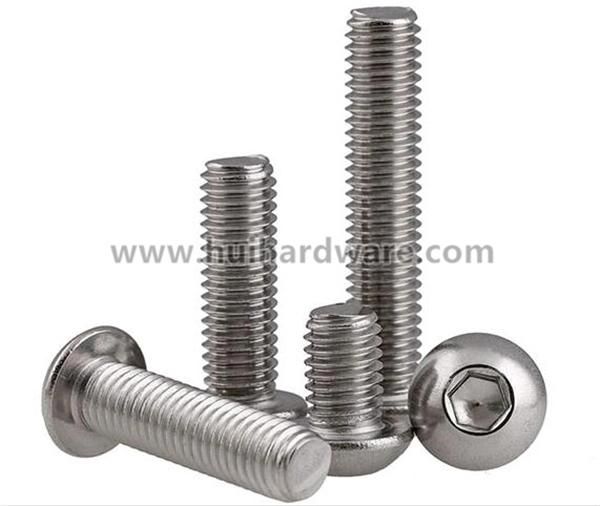 Stainless Steel Screws Hex Socket Button Head Machine Screws ISO7380