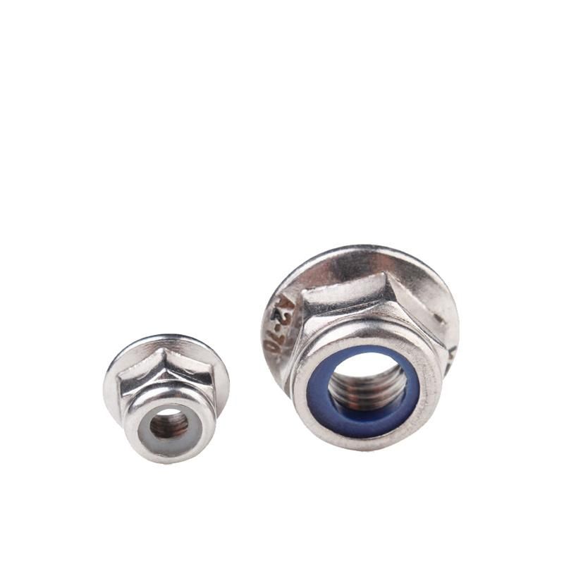 Carbon Steel and Stainless Steel Nylon Insert DIN 6926 Hex Flange Lock Nuts