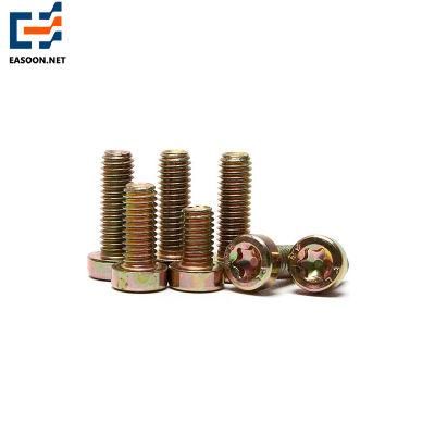 M6 M8 M10 Alloy Steel 8.8 Galvanized Cup Head Bolt with Torx Socket High Strength Fastener Torx Socket Bolt with Button Head