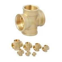 Male 4 Way Brass Equal Cross Fitting