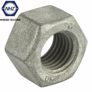 Mechanical Galvanized Heavy Hex Nuts ASTM A563 Dh