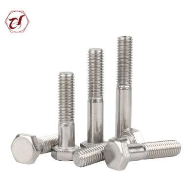 DIN933 DIN931 Stainless Steel 316 Full Thread A4-70 Hexagon Head Bolt/SS304 Hex Bolt