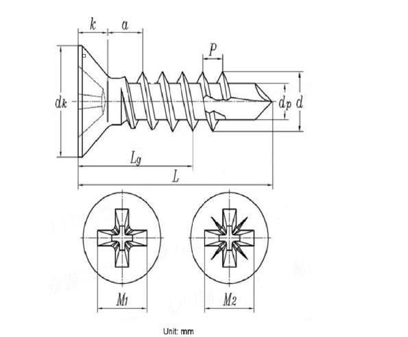 China Manufacturer C1022A/Ss Zinc Plated Self Drilling Screw/Self Tapping Screw Wood Screw/Chipboard Screw/Furniture Screw
