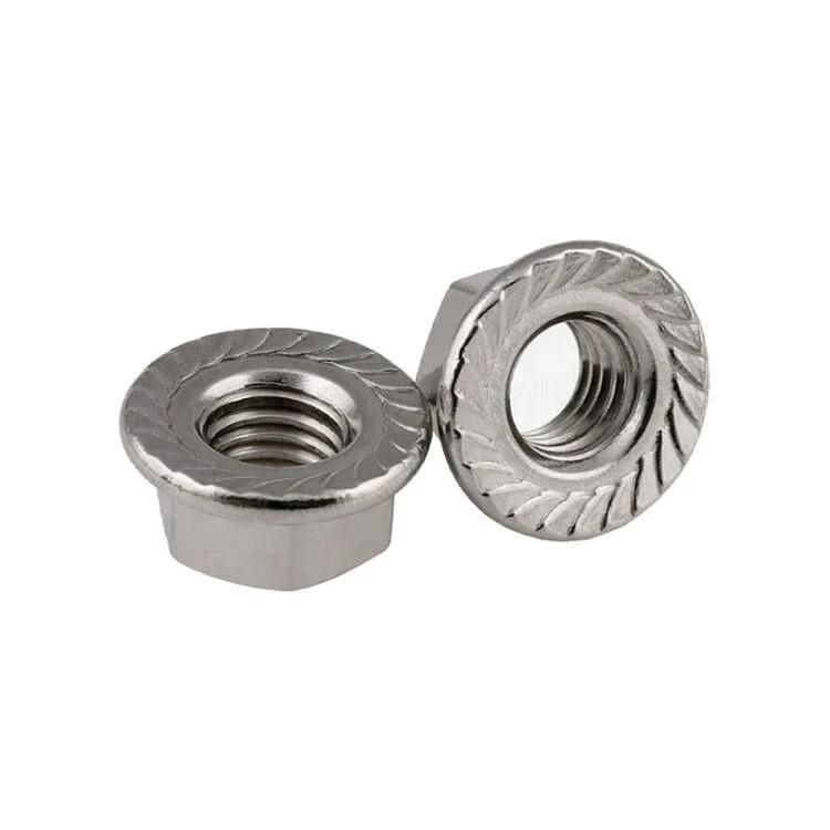 A2 / A4 Hex Flange Nut with Serrated