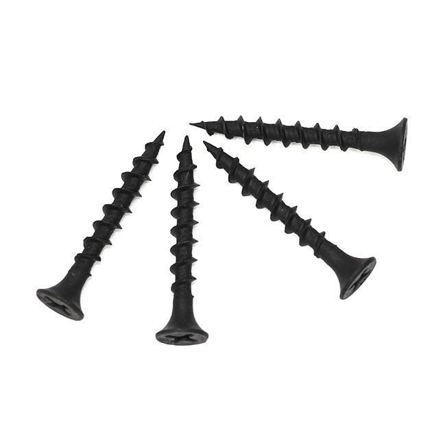 Fastener Steel 1022 Black Phosphate Drywall Screw for Industrial Use