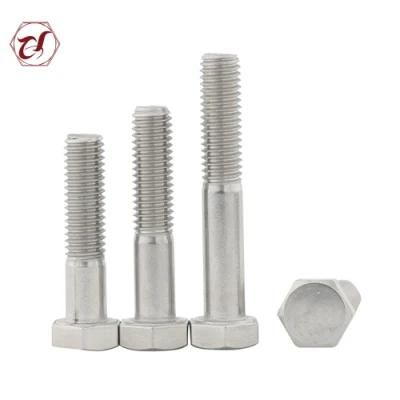 DIN931 ISO Standard Full Thread Stainless Steel 304 A2-70 3/8 Hex Head Bolt