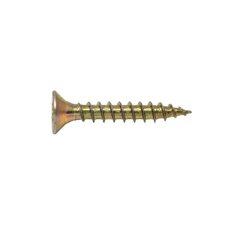Made in China Csk Chipboard Screws Pozi Yellow Zinc Plated