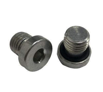 Captive Seal Internal Hex Plug Zinc Platd