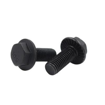 High Strength Grade12.9 Carbon Steel Yellow Zinc Plated Golden DIN6921 Hex Flange Bolt