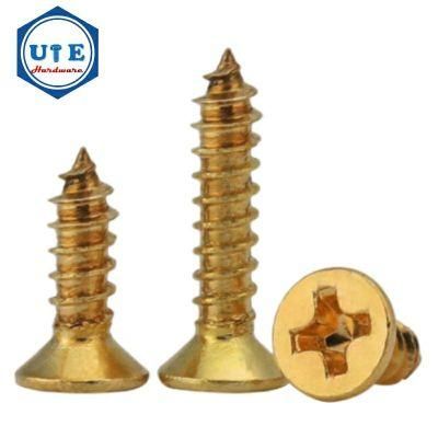 Brass Phillips Drives Csk Head Screw Self Tapping Screw DIN7982