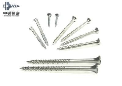 Pozidriv Head Chipboard Screw Double Csk Flat Full Thread C1022 Harden Zinc Plated 4X30mm Chipboard Screw