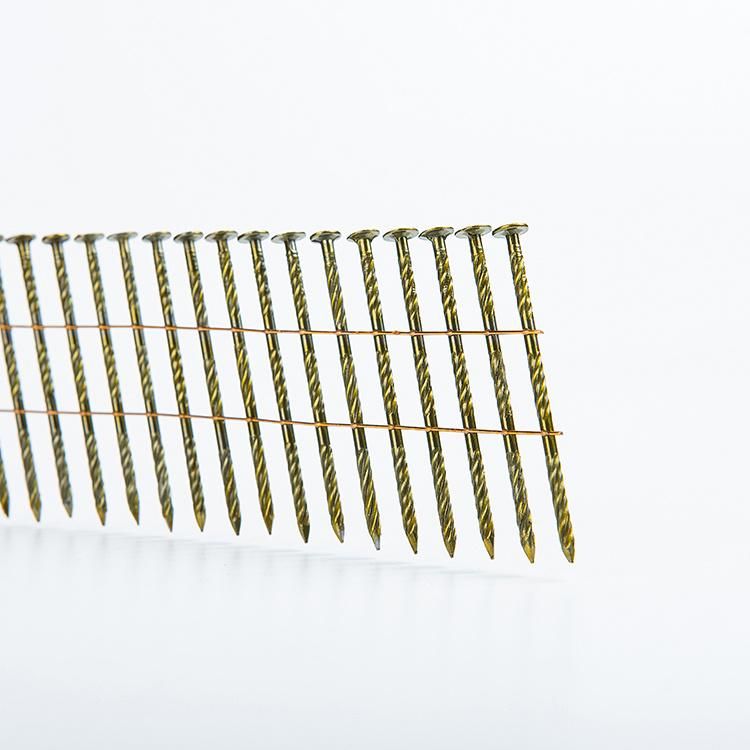 Screw Shank Flat Head Polished Coil Nails