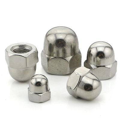 China Cap Acorn Hex Nut Factory Stainless Steel 304 Cap Nut Hex Domed Cap Nuts DIN1587