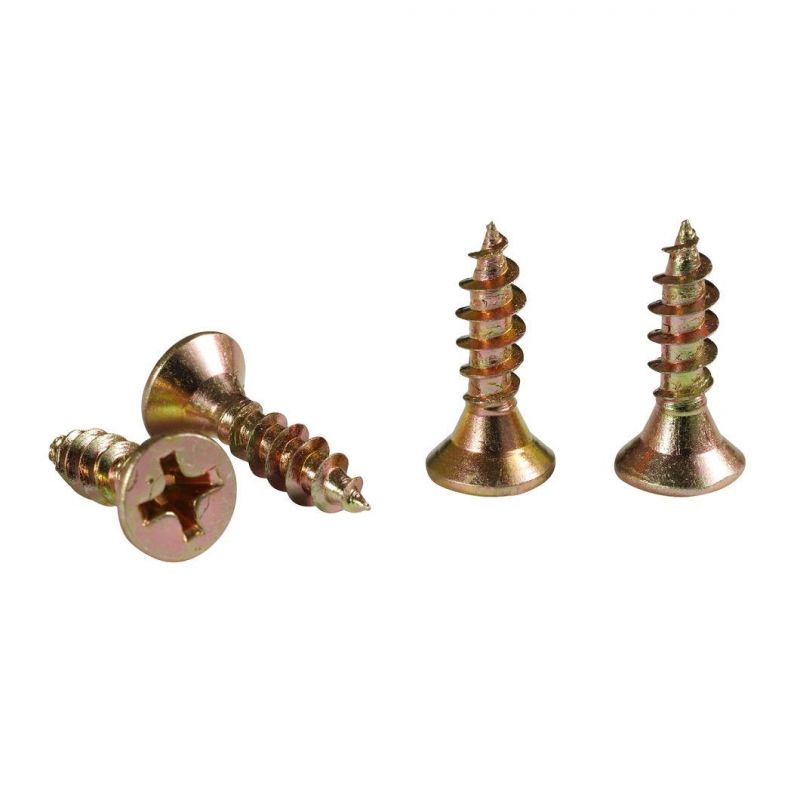 Wholesale Yellow Zinc Plated Furniture Direct Screw Fasteners/Chipboard Screw