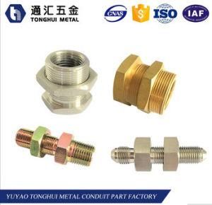 Hydraulic SUS/Carbon Steel Bulkhead Straight Nipple, Galvanized Male Pipe Fittings