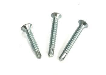 Phillips Flat Head Self Drilling Screws with Blue Zinc Plated in Size 3.9X38mm Carbon Steel Made Drilling Screws