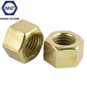Zinc Yellow Plated ASTM A194 Gr 2h Heavy Hex Nut