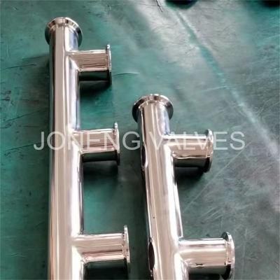 Sanitary Stainless Steel Quick Release Pipe Section Multi Branch Pipe
