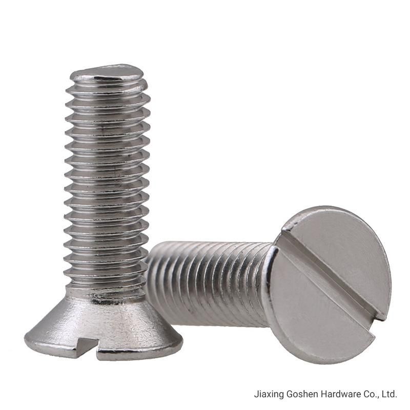 DIN963 Slotted Csk Head Machine Screws