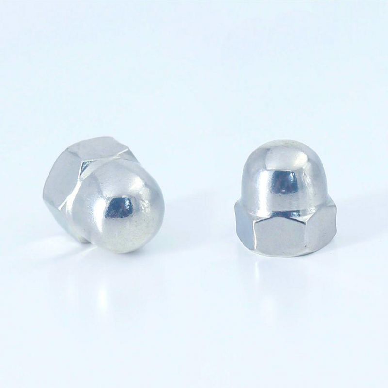 in Stock DIN1587 SS304 A2 M4 Cap Nut Hex Domed Cap Nuts
