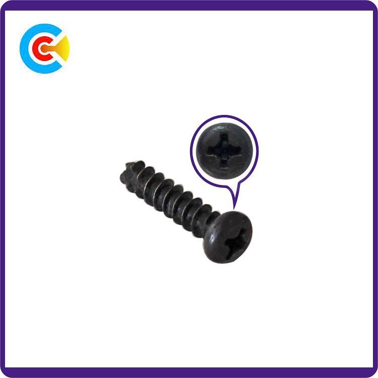 GB/DIN/JIS/ANSI Carbon Steel/Stainless Steel Crossed Tail Tapping Screws for Building Railway