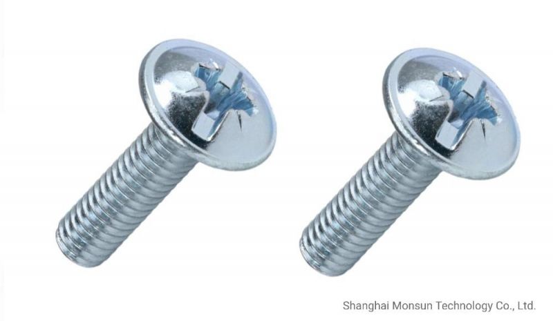 Truss Head Combination Cross Slot M4 Threaded 5/8" Machine Screw