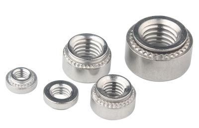 304 Stainless Steel Pressure Riveting Nut Round Pressing Plate Nut Pressure Riveting Part Pressure Riveting Screw Cap