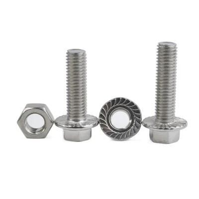 Stainless Steel DIN6921 Hex Flange Bolt A2 A4 SS316 SS304 Bolt and Hex/Flange Nut of Bolt