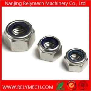 DIN985 Hex Nylon Insert Lock Nut in Stainless Steel
