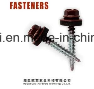 Self Drilling Screw EPDM Rubber Washer Roofing Screw DIN7504K C1022 Carbon Steel
