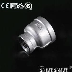Stainless Steel Pipe Fitting BSPT Reducing Socket Banded Plumbing Reducer Fitting