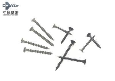 3.5X32mm Fine Thread Phillips Bugle Head Drywall Screws Black Phosphate Coated Drywall Screws